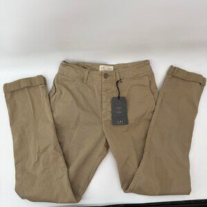 Current Elliot Khaki Chino Pants Women Size 26 Slim Fit Cotton Casual Trousers